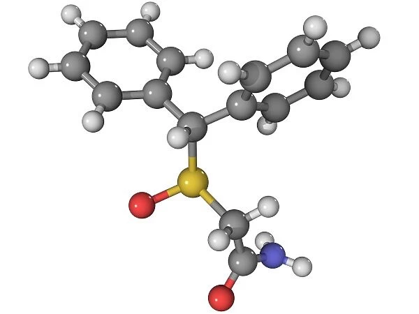 Modafinil stimulant drug molecule
