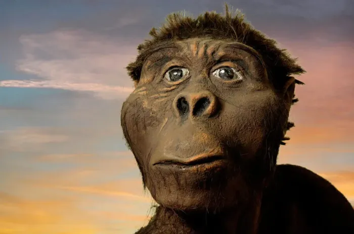 Framed Print : Australopithecus afarensis Model Print Framed Print : Australopithecus afarensis Model Print