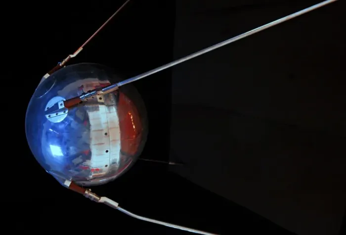Framed Print : Print of a Model of Sputnik 1 Satellite Framed Print : Print of a Model of Sputnik 1 Satellite