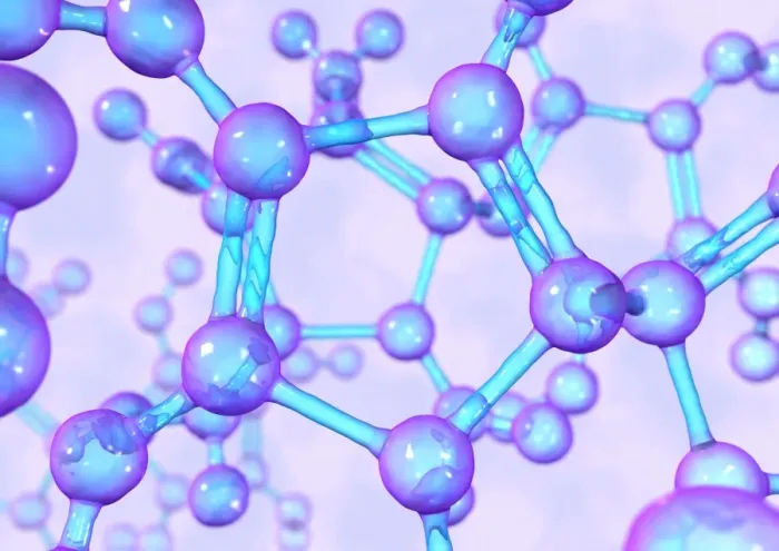 Framed Print : Molecular Model Print
