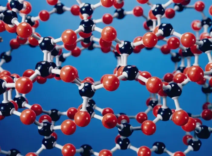 Framed Print : Molecular model of quartz Print Framed Print : Molecular model of quartz Print