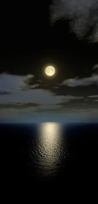 Framed Print : Full Moon Setting over the Ocean Print Framed Print : Full Moon Setting over the Ocean Print
