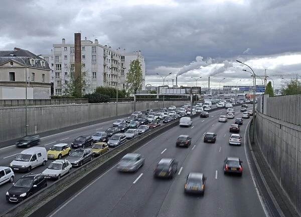 Motorway traffic, Paris