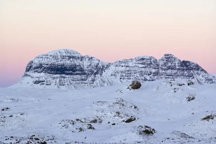 Framed Print : Mount Suilven Winter Print Framed Print : Mount Suilven Winter Print