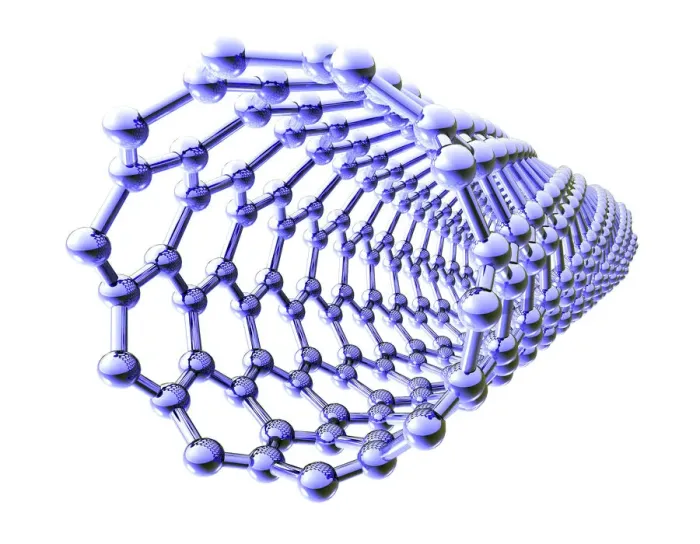 Framed Print : Carbon Nanotube Structure Print