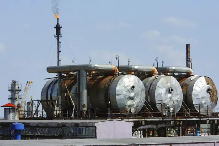 Framed Print : Natural Gas Processing Plant Print Framed Print : Natural Gas Processing Plant Print