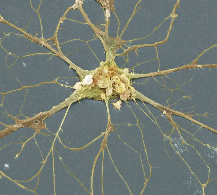 Framed Print : Print of Nerve Cell, SEM Framed Print : Print of Nerve Cell, SEM