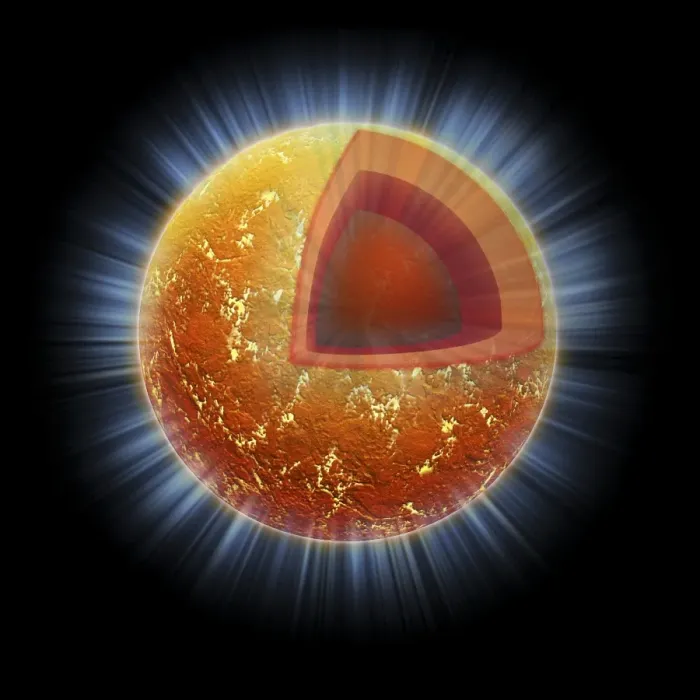 Framed Print : Neutron star structure Print