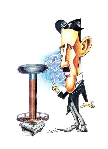 Nikola Tesla, caricature C015  /  6713