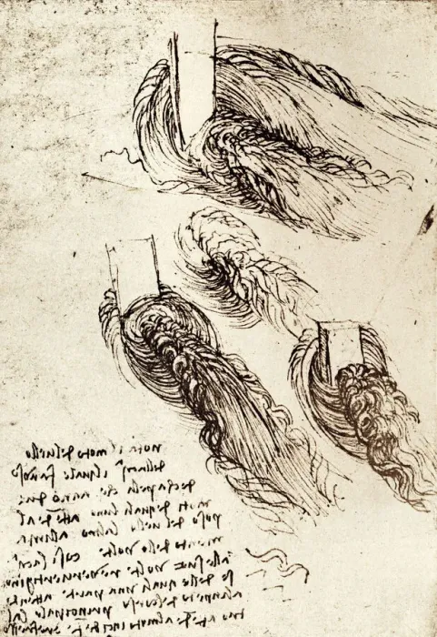 Framed Print : Print of Leonardo da Vinci's Water Flow Diagrams Framed Print : Print of Leonardo da Vinci's Water Flow Diagrams