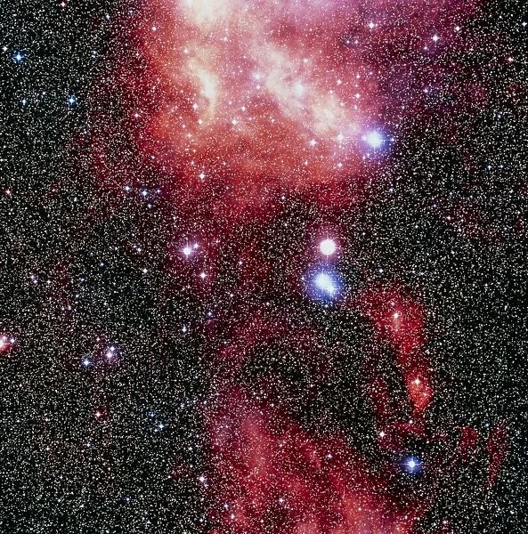 Optical image of part of Barnards loop nebula