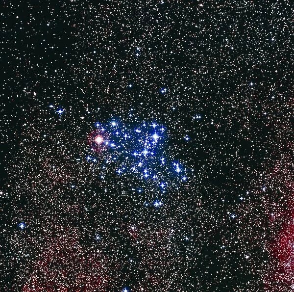 Optical image of the Butterfly star cluster, M6