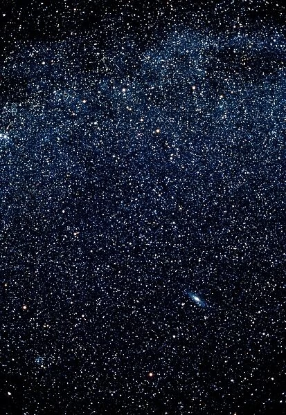 Optical image of Cassiopeia and Andromeda