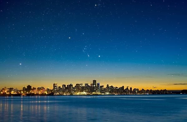 Orion over Vancouver, Canada