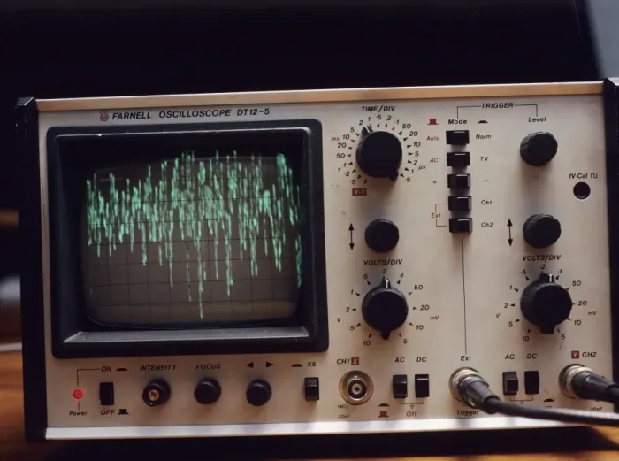 Framed Print : White Noise Oscilloscope Print Framed Print : White Noise Oscilloscope Print