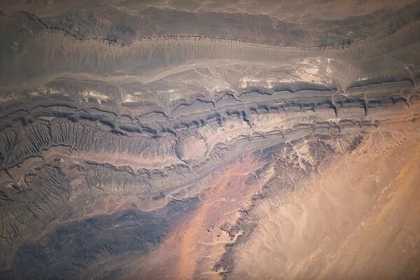 Ouarkziz Impact Crater from space