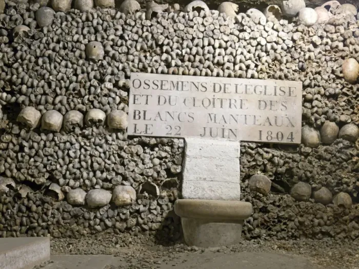 Framed Print : Paris Catacombs Print Framed Print : Paris Catacombs Print