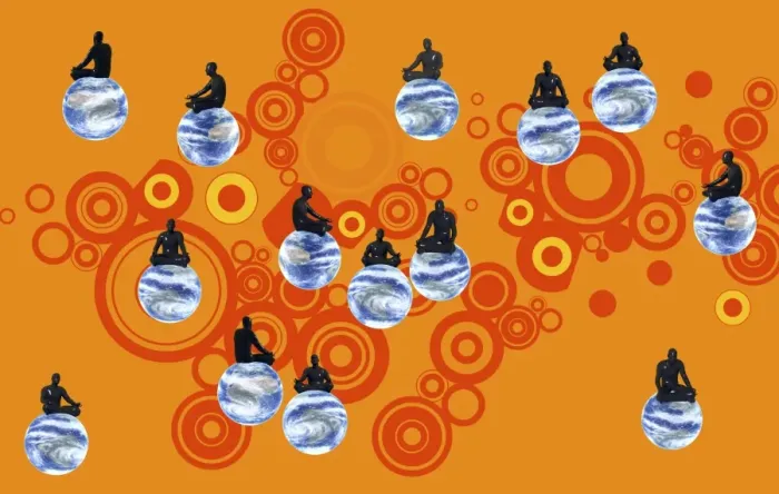 Framed Print : Philosophers on Globes Print Framed Print : Philosophers on Globes Print