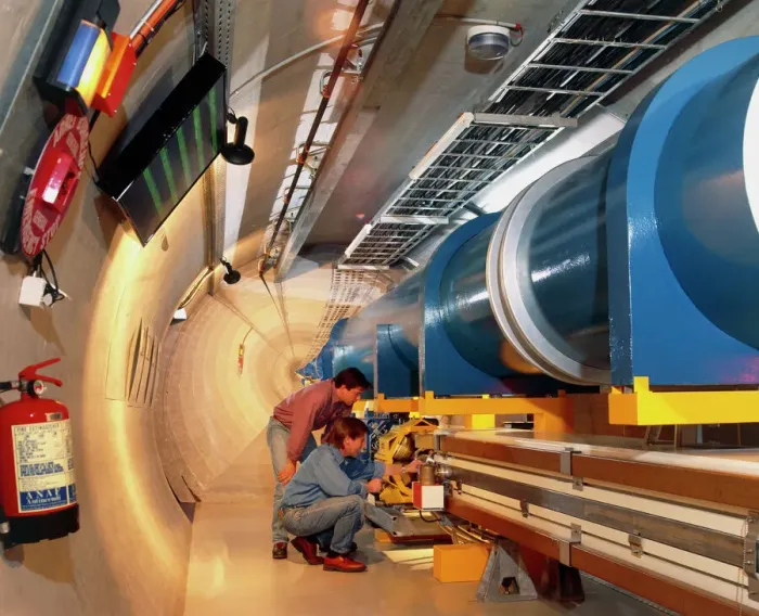 Framed Print : Mock-up of the Large Hadron Collider Print Framed Print : Mock-up of the Large Hadron Collider Print