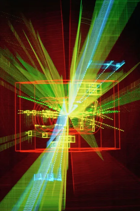 Framed Print : Particle Interaction Print: High-Energy Collision at CERN Framed Print : Particle Interaction Print: High-Energy Collision at CERN