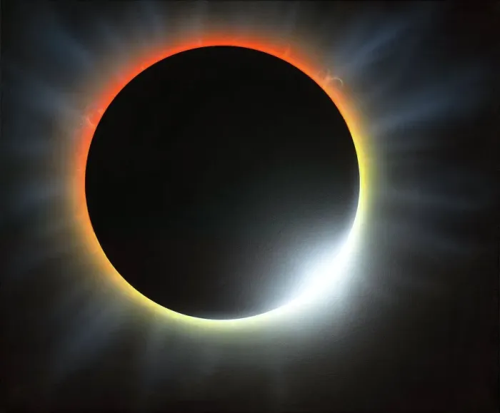 Framed Print : Annular Solar Eclipse Print