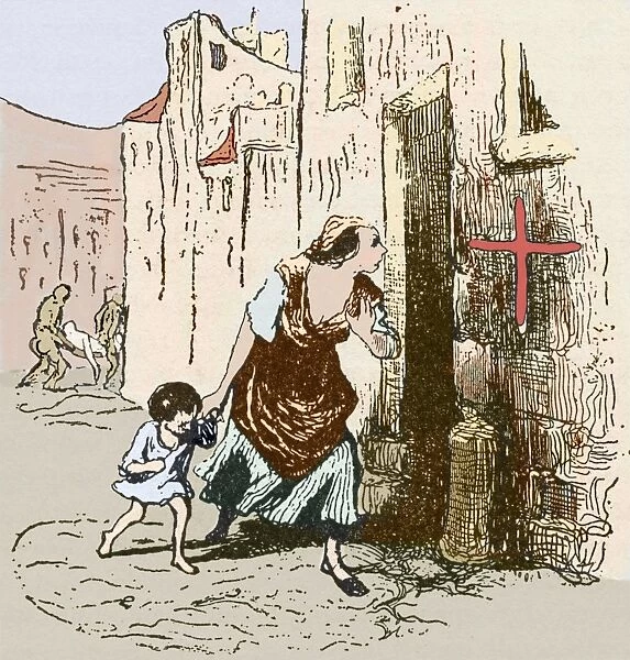 Plague quarantine, England, 16th century
