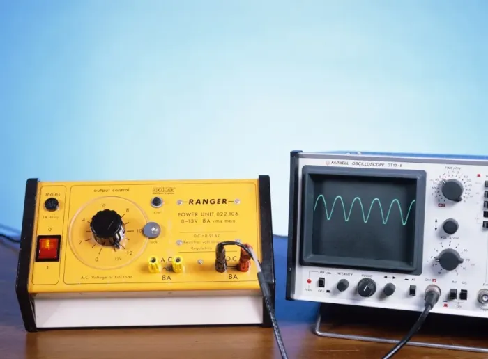 Framed Print : Rectified AC waveform on a DC power supply print Framed Print : Rectified AC waveform on a DC power supply print