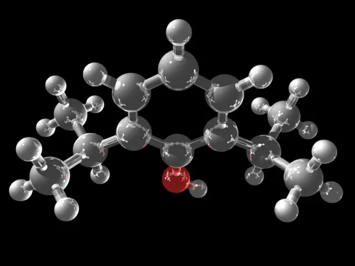 Framed Print : Propofol Molecule Print Framed Print : Propofol Molecule Print