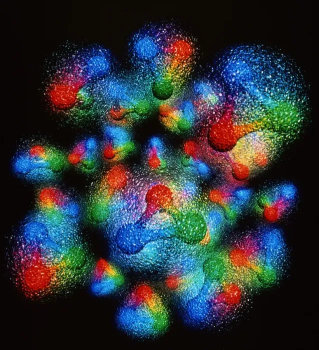 Framed Print : Silicon Atom Nucleus Quark Structure Print