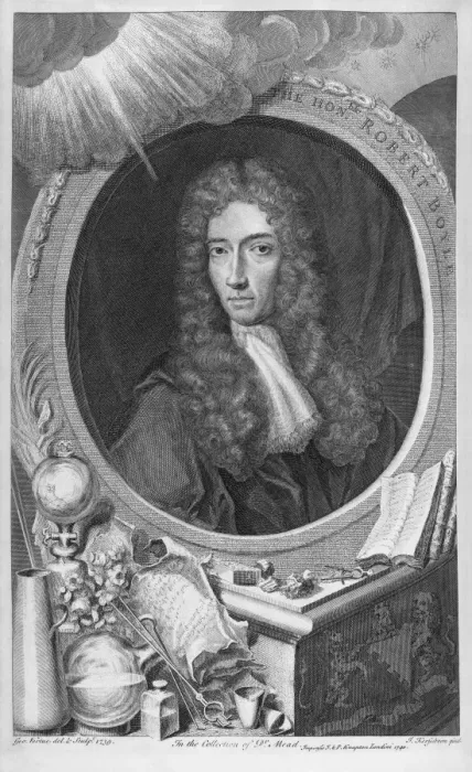 Framed Print : Print of Robert Boyle, Irish chemist Framed Print : Print of Robert Boyle, Irish chemist