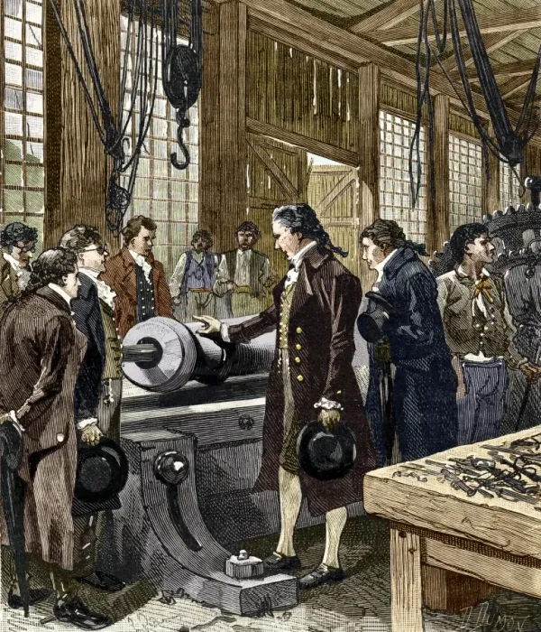 Framed Print : Rumford's Cannon Experiment Print Framed Print : Rumford's Cannon Experiment Print