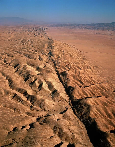 San Andreas fault, aerial view