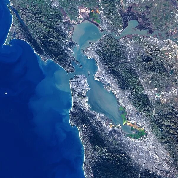 San Francisco Bay, USA, satellite image