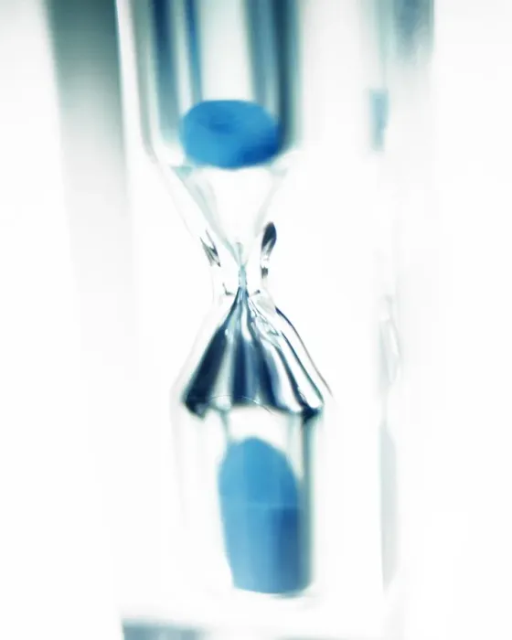 Framed Print : Blue Sand Timer Print Framed Print : Blue Sand Timer Print