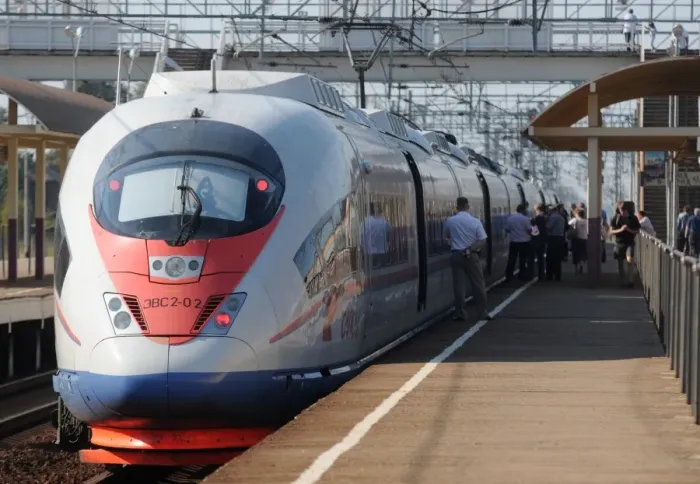 Framed Print : Russian Sapsan High-Speed Train Print