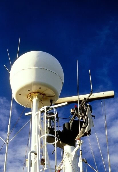 Satellite receiver on board the Golar Petrograde