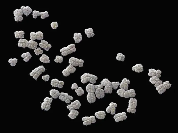 Framed Print : Human Chromosome Set Print, SEM Framed Print : Human Chromosome Set Print, SEM