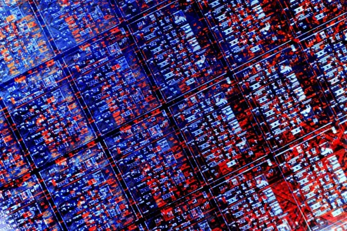 Framed Print : Silicon Wafer Print