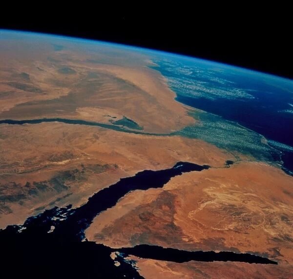 Sinai and Egypt seen from space shuttle STS-69