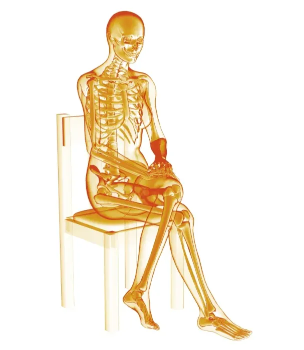 Framed Print : Skeleton Sitting Print Framed Print : Skeleton Sitting Print
