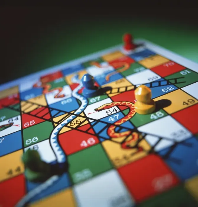 Framed Print : Snakes and Ladders Game Print Framed Print : Snakes and Ladders Game Print