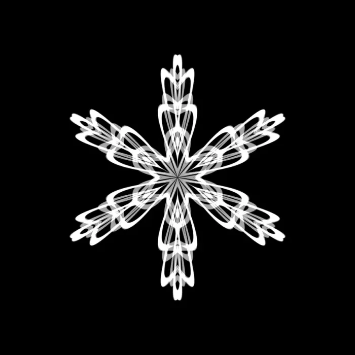 Framed Print : Snowflake Computer Art Print Framed Print : Snowflake Computer Art Print