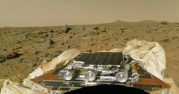 Sojourner before leaving the Mars Pathfinder