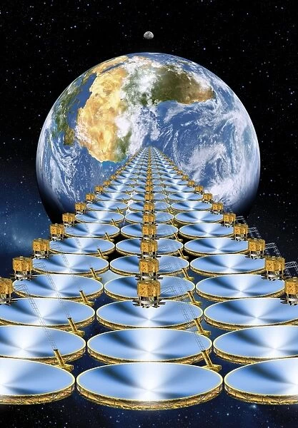Solar power satellite, artwork