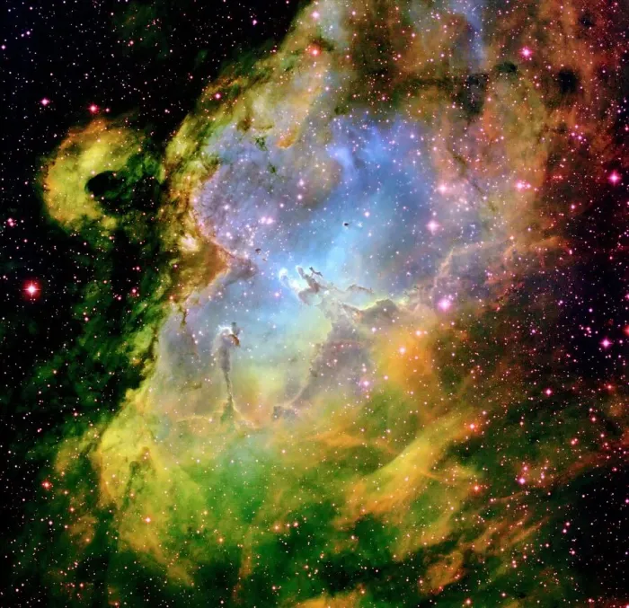 Framed Print : Optical Print of the Eagle Nebula (M16, NGC 6611) Framed Print : Optical Print of the Eagle Nebula (M16, NGC 6611)