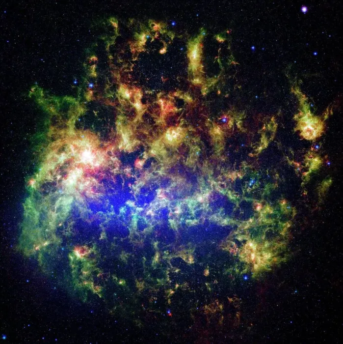Framed Print : Infrared Image of the Large Magellanic Cloud Print Framed Print : Infrared Image of the Large Magellanic Cloud Print