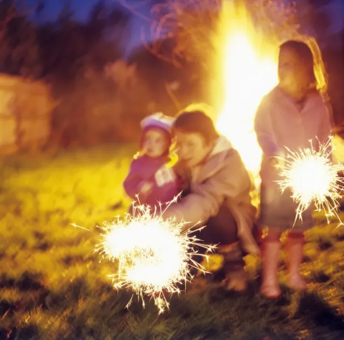 Framed Print : Sparklers Model Released Print Framed Print : Sparklers Model Released Print