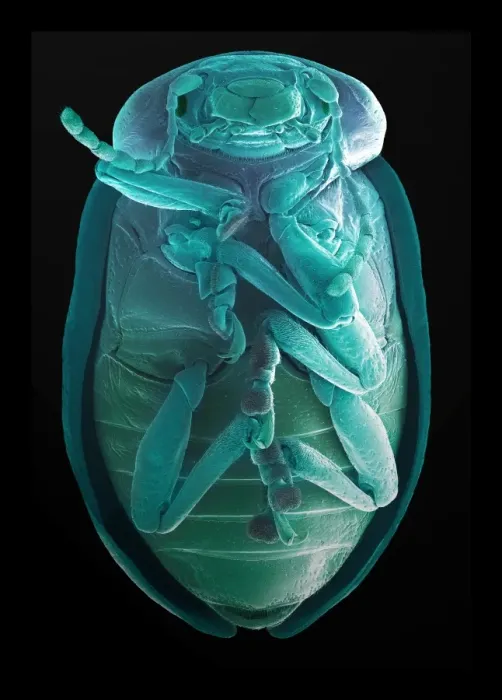 Framed Print : SEM Print of Leaf Beetle Underside Framed Print : SEM Print of Leaf Beetle Underside