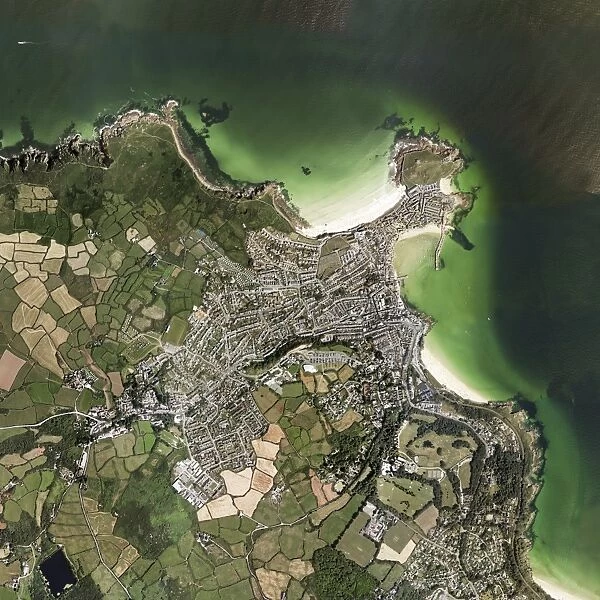St Ives, Cornwall, UK, satellite image