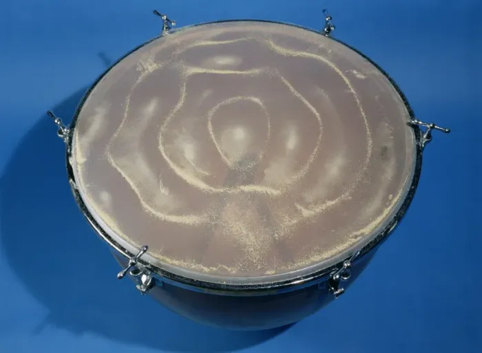 Framed Print : Standing Waves on a Drum Skin Print Framed Print : Standing Waves on a Drum Skin Print